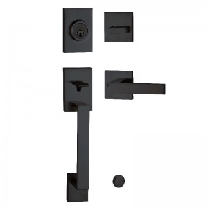 8003 Handset di ingresso della porta anteriorenera con impianto di deadbolt, set di blocco d\'ingresso